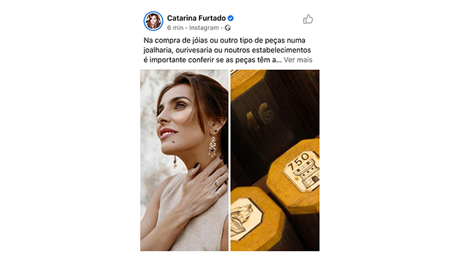 Catarina Furtado em parceria com Contrastaria
