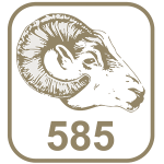 Marca ouro 585 cabeça de carneiro