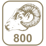 Marca ouro 800 cabeça de carneiro